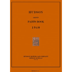 Hudson 1940 Group Parts Book