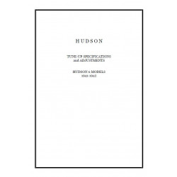 Hudson 1941 42 6 Tuneup Specs