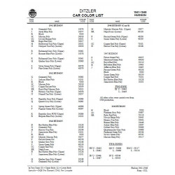 Hudson 1941 54 Ditzler Paint Specs