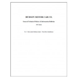Hudson 1941 General Tech Policies Information Bulletin