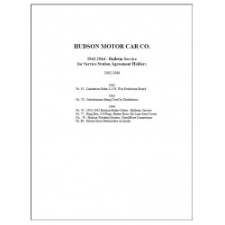 Hudson 1942 44 Bulletin Service Station Agreement Holders