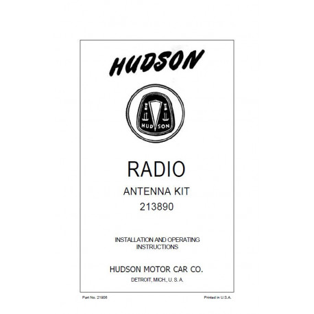 Hudson 1946 Antenna Kit Installation