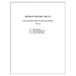 Hudson 1946 General Technical Policies Information Bulletins