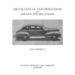 Hudson 1946 Mechanical Info And Service Specs