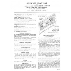 Hudson 1946 Radio Service Manual