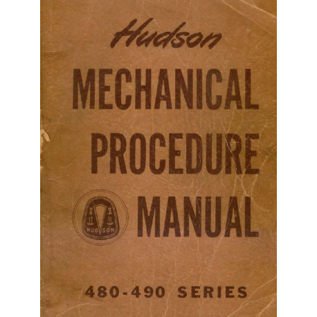 Hudson 1948 49 Shop Service Manual
