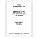 Hudson 1948 51 Flat Rate Manual 1952 Supplement
