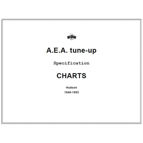 Hudson 1948 53 Aea Tune Up Charts