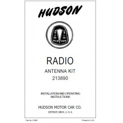 Hudson 1948 53 Radio Antenna Kit Installation