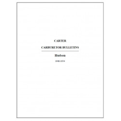 Hudson 1948 54 Carter Carburetor Bulletins
