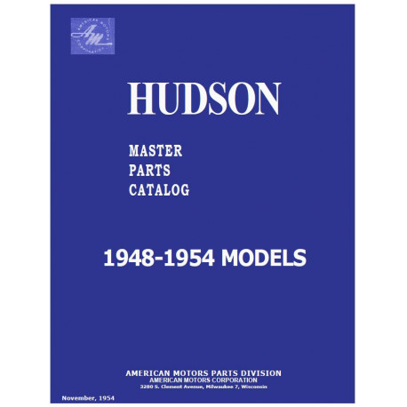 Hudson 1948 54 Master Parts Catalog