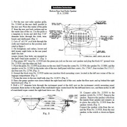 Hudson 1948 54 Rear Seat Radio Speaker Installation
