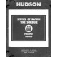 Hudson 1948 54 Service Operation Time Schedule