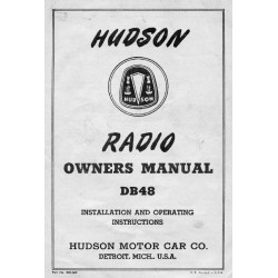 Hudson 1948 Radio Db48 Instructions