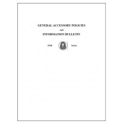 Hudson 1948 Series General Accessory Policies Info Bulletins