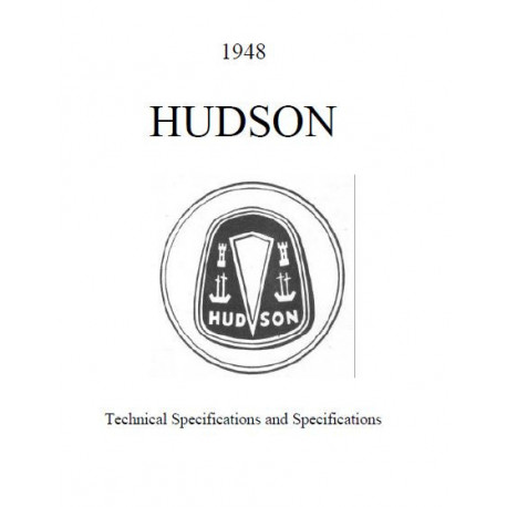 Hudson 1948 Technical Information Specifications