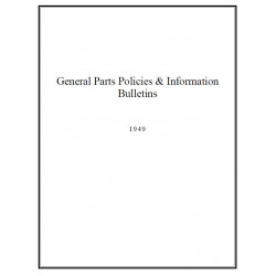 Hudson 1949 General Parts Policies Information