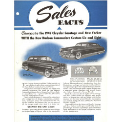 Hudson 1949 July Vs Chrysler Saratoga New Yorker