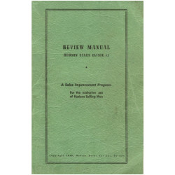 Hudson 1949 Sales Clinic 1 Review Manual