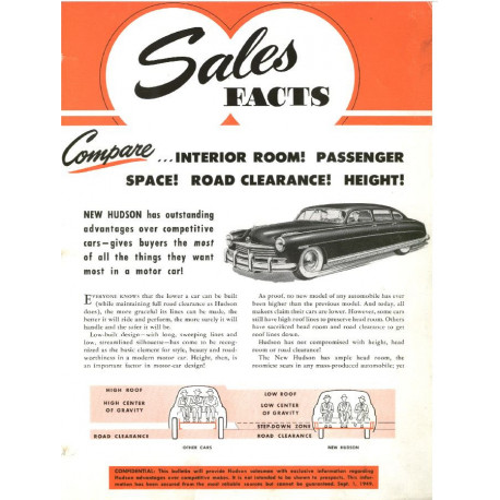 Hudson 1949 Sept Sf Compare Features
