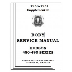 Hudson 1950 51 Body Service Manual Supplement