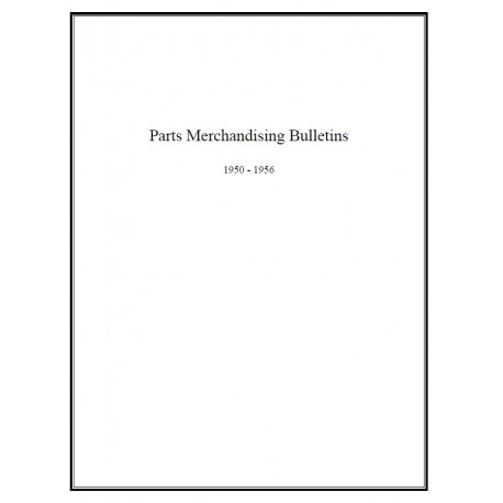 Hudson 1950 53 Parts Merchandising Bulletins