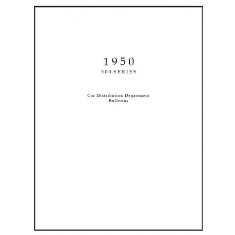 Hudson 1950 Dist Dept Bulletins