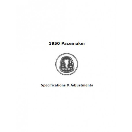 Hudson 1950 Pacemaker Specifications
