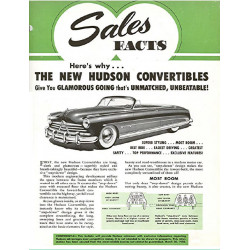 Hudson 1950 Sales Facts March New Convertibles