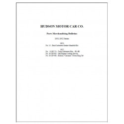 Hudson 1951 52 Parts Merchandising Bulletins