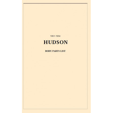 Hudson 1951 54 Body Parts