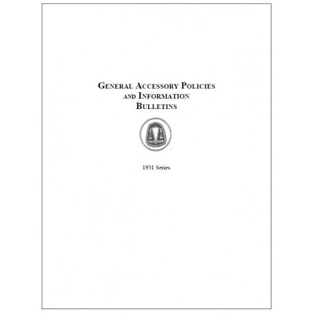 Hudson 1951 General Accessory Policies Tech Info