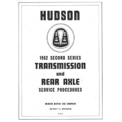 Hudson 1952 2nd Series Trans Rear Axle Service