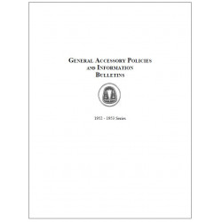 Hudson 1952 53 General Accy Policies Information Bulletins