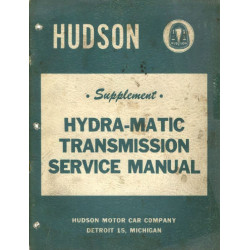 Hudson 1952 53 Hydra Matic Manual Supplement