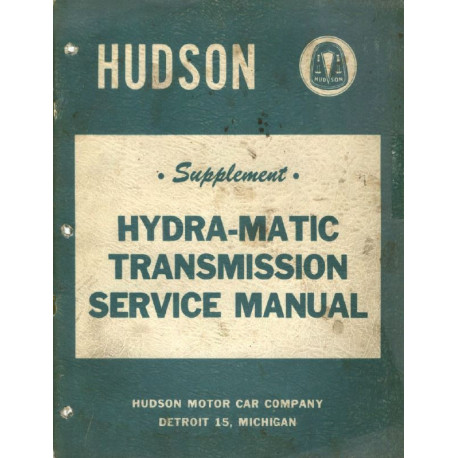 Hudson 1952 53 Hydra Matic Manual Supplement