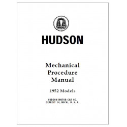 Hudson 1952 Service Manual
