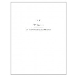 Hudson 1953 Car Distribution Department Bulletins