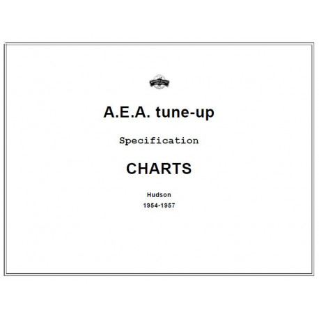 Hudson 1954 57 Aea Tune Up Charts