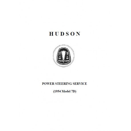 Hudson 1954 Model 7d Power Steering Service