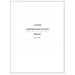 Hudson 1955 56 Carter Carburetor Bulletins