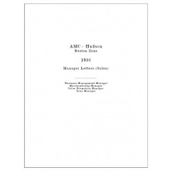 Hudson 1956 57 Managers Letters Sales Boston Zone