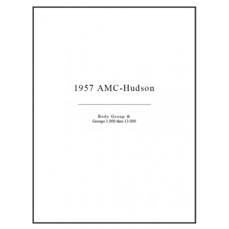 Hudson 1957 Groups 1000 13000