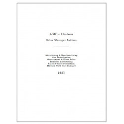 Hudson 1957 Sales Managers Letters