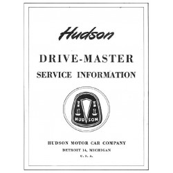 Hudson Drivemaster Service Information