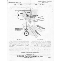 Hudson Gabriel Snubber Adjustment Wrench Instructions