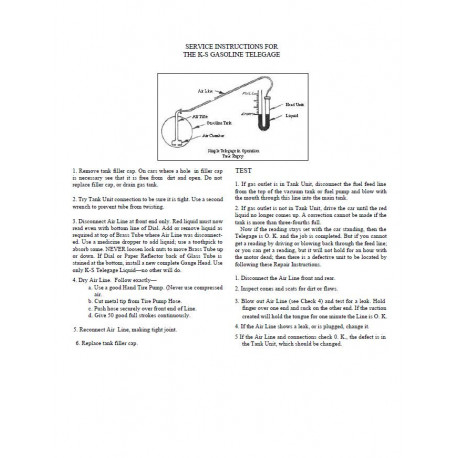 Hudson Service Instructions King Seeley Gasoline Telegage