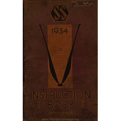 Jaguar Ss Instruction Book 1934
