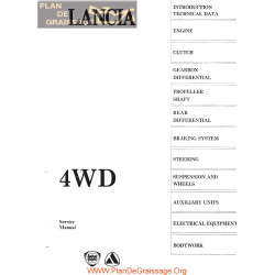 Lancia Delta Integrale 4wd Workshop Manual Vol1