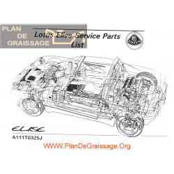 Lotus Elise A111t0325j Parts List